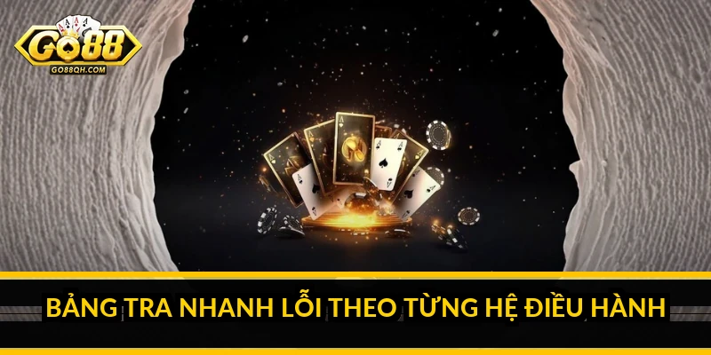 Bảng Tra Nhanh Lỗi Theo Từng Hệ Điều Hành